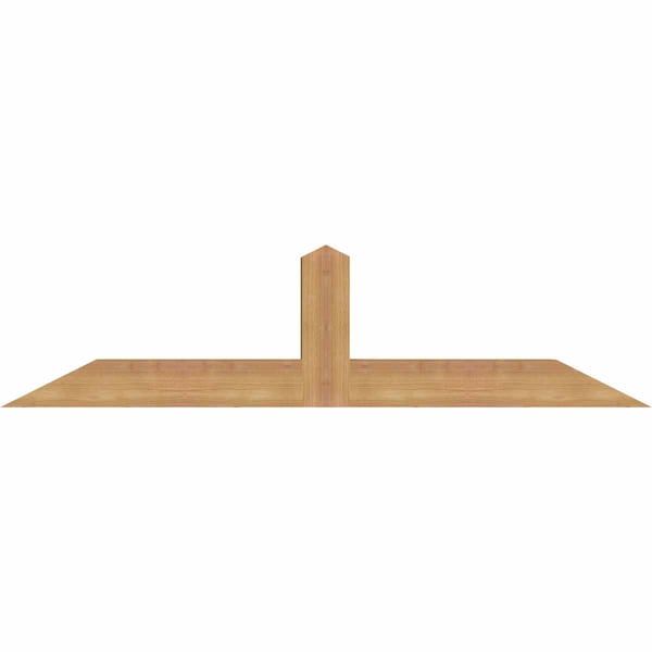 Ekena Millwork Portland Smooth Timber Gable Bracket, Western Red Cedar, 48"W x 12"H x 3 1/2"D x 3 1/2"F, 6/12 Pitch GBW048X12X0404POR00SWR - main